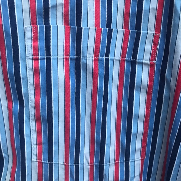 Tailorbyrd Collection Mens Button Down Long Sleeve Striped Shirt Size XL - Picture 5 of 5